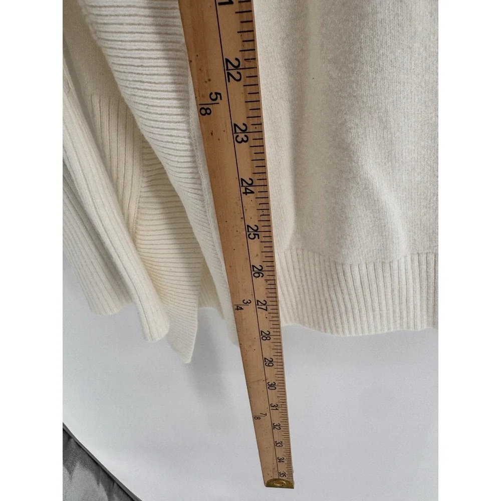French Connection Women's Size L Oversized Flossy Orlo Ribbed Mock neck Cottage‎
